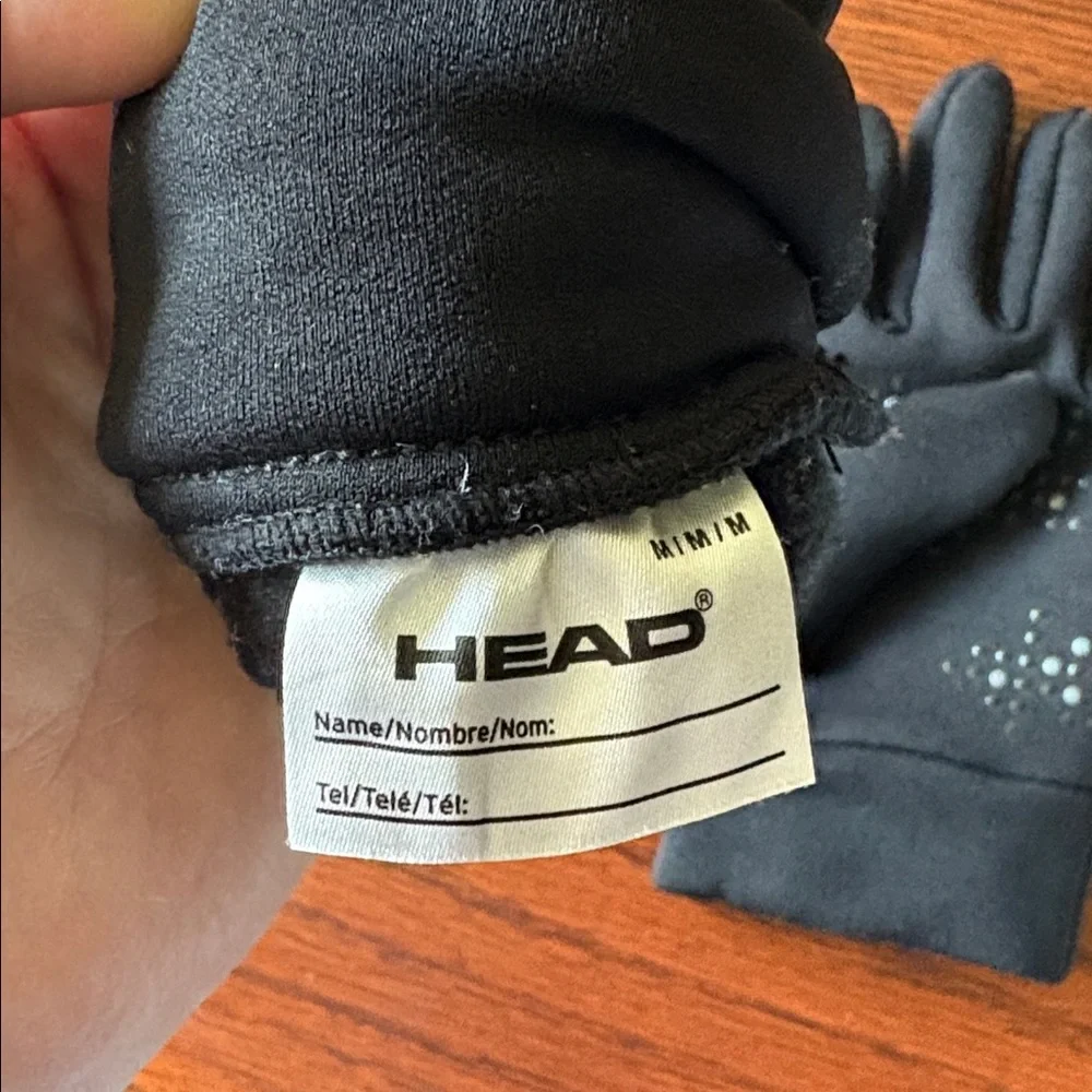 Head medium children’s gloves black